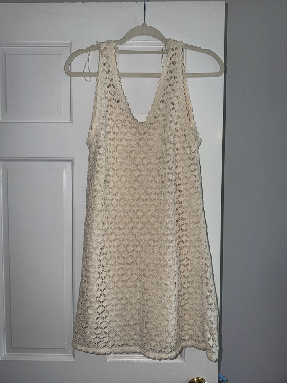 NWT Zara Crochet Cream Dress